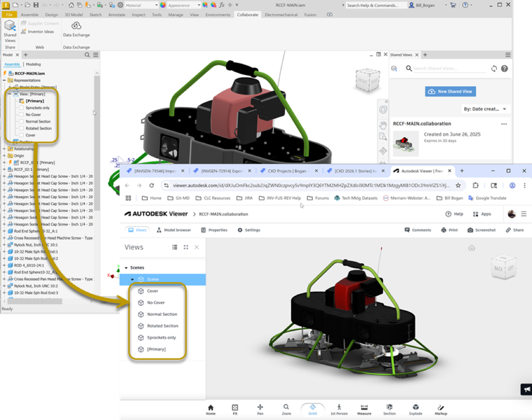 Tìm hiểu về tính năng Shared Views trong Autodesk Inventor Professional