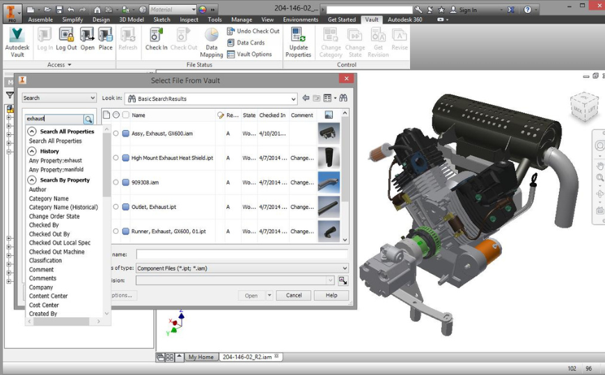5 lý do bạn nên sử dụng Vault với Autodesk Inventor